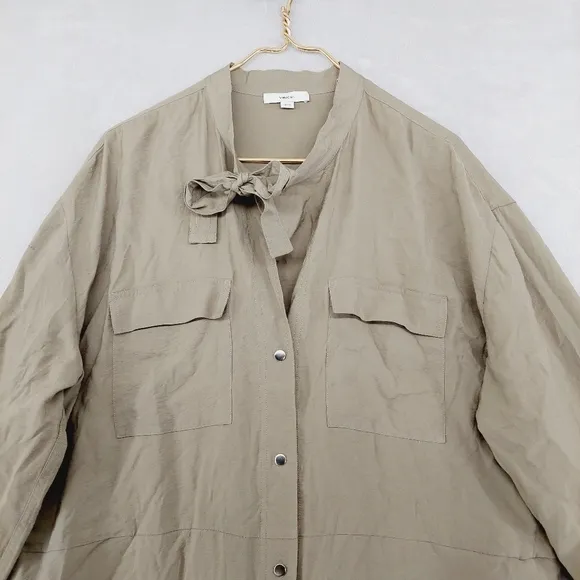 New Vince Women's Soft Utility Shirt Dress P3686