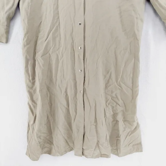 New Vince Women's Soft Utility Shirt Dress P3686