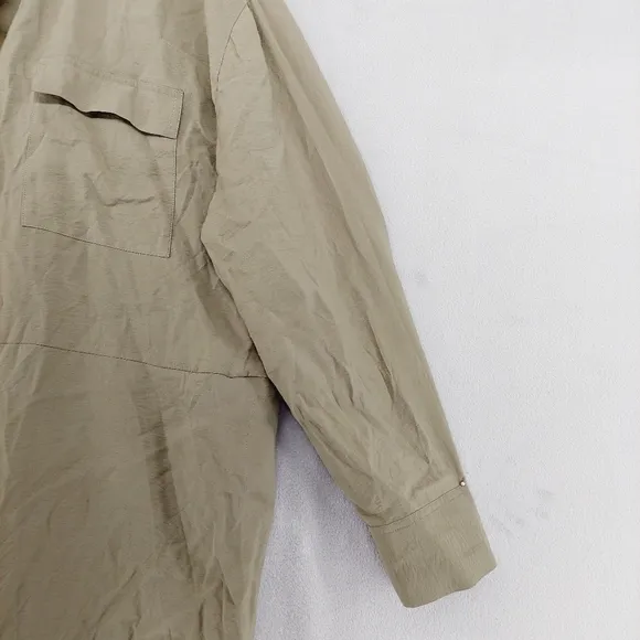New Vince Women's Soft Utility Shirt Dress P3686