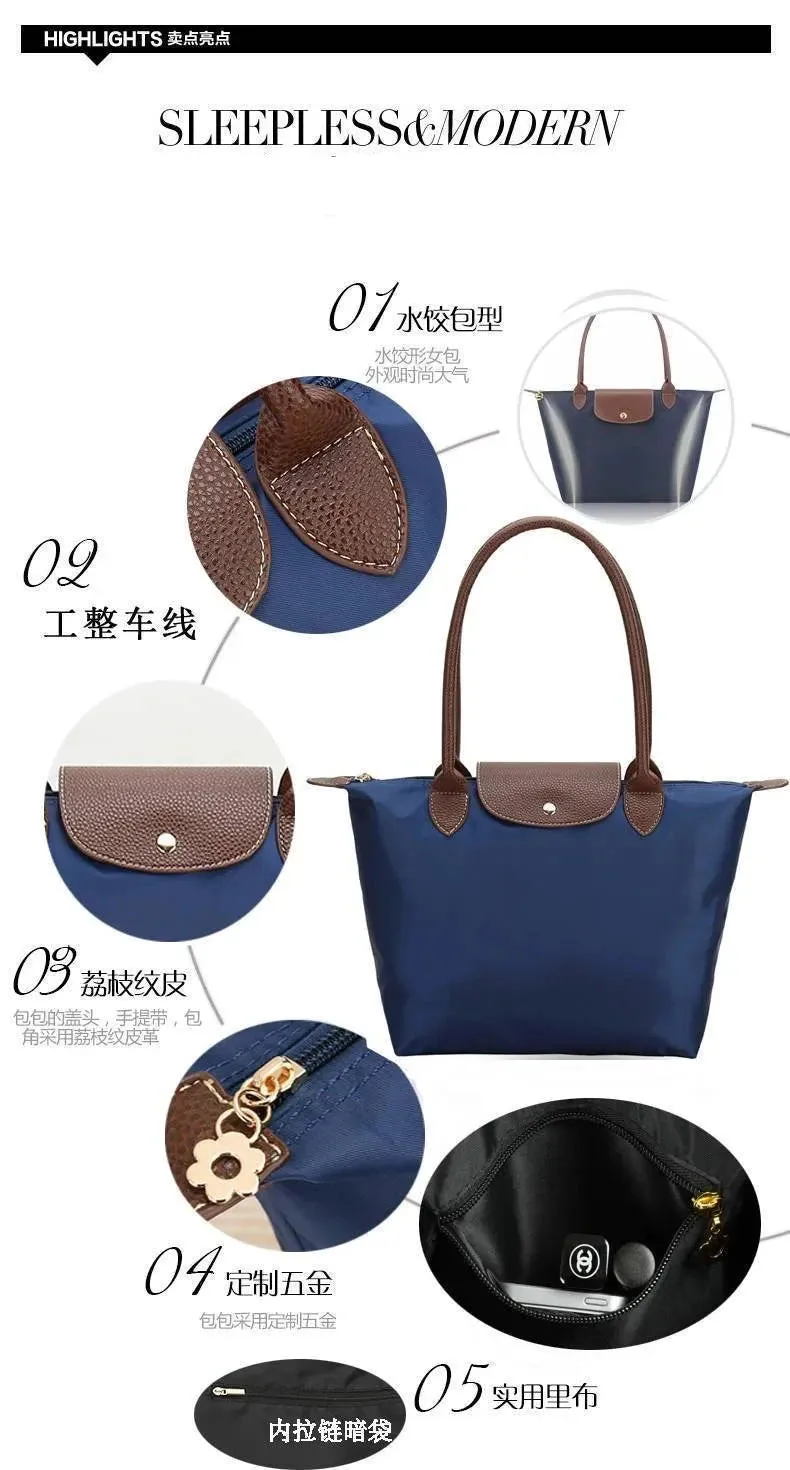 New Women’s Folding Designer Fashion Casual Shoulder Bag