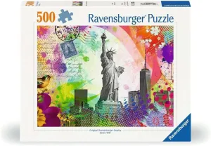 New York Postcard Jigsaw Puzzle