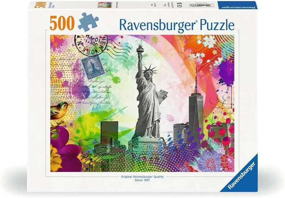 New York Postcard Jigsaw Puzzle