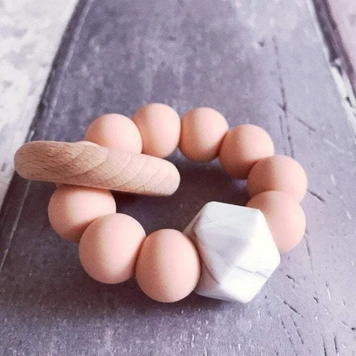 Newborn Mini Teether - Soft Peach