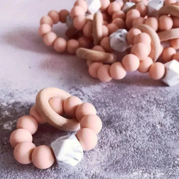 Newborn Mini Teether - Soft Peach