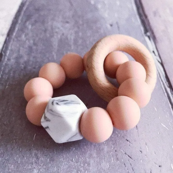 Newborn Mini Teether - Soft Peach