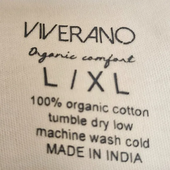 NWT!! Viverano 100% Organic Cotton Spa &amp; Bath Medium Short Robe, S, M, L, XL