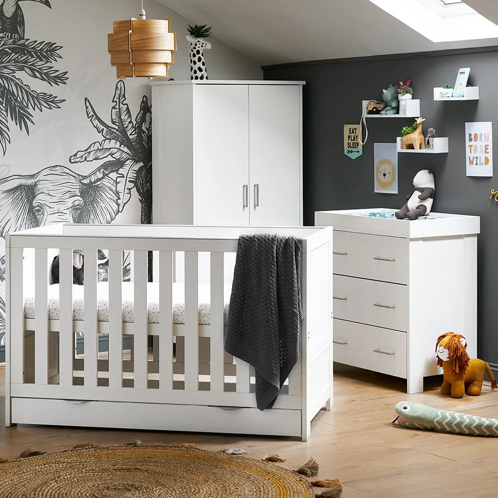 Obaby 4 in 1 Nika 3 Piece Nursery Room Set   Under Drawer