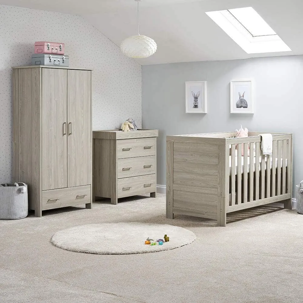 Obaby 4 in 1 Nika 3 Piece Nursery Room Set   Under Drawer