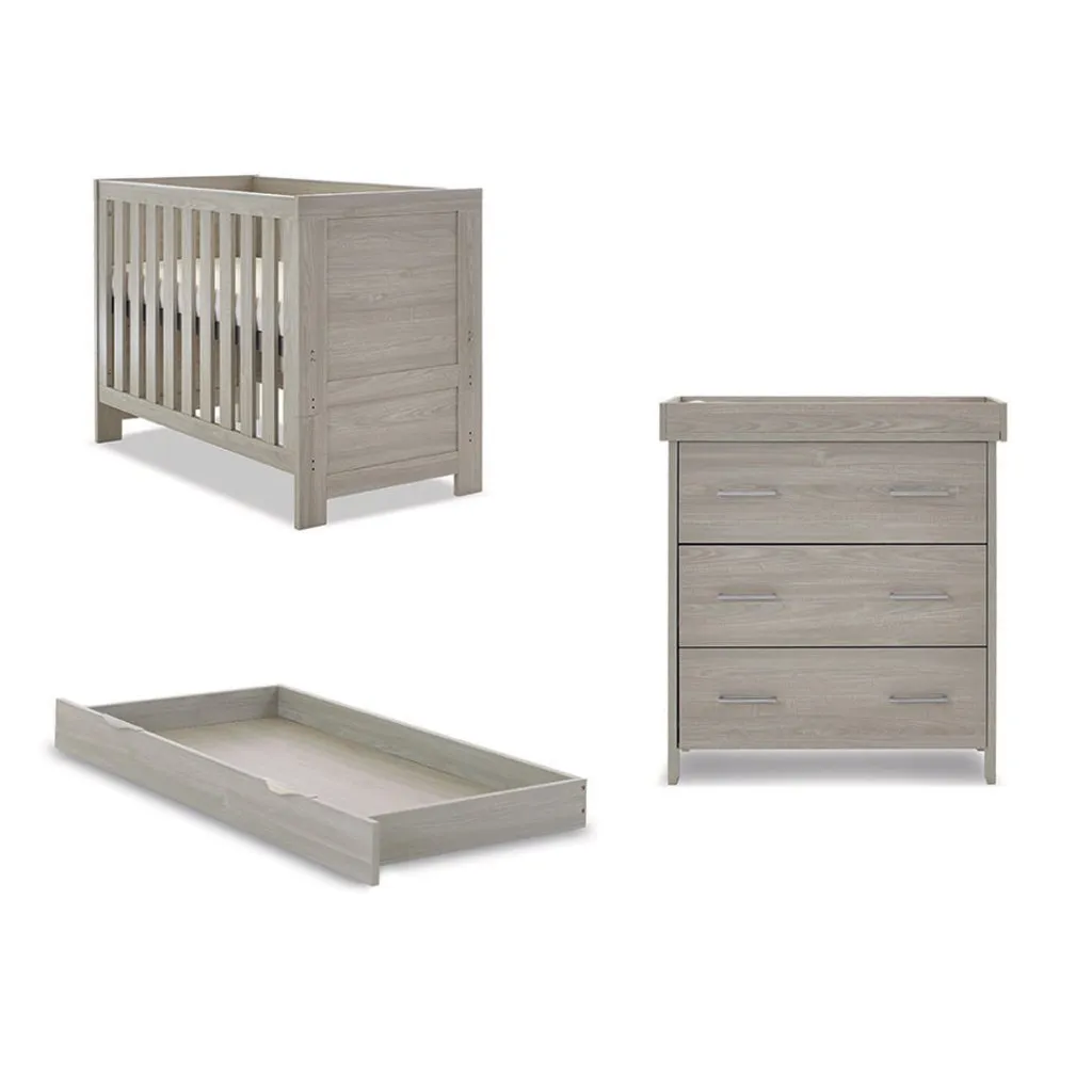 OBABY Nika Mini 2 Piece Room Set & Underdrawer - Grey Wash