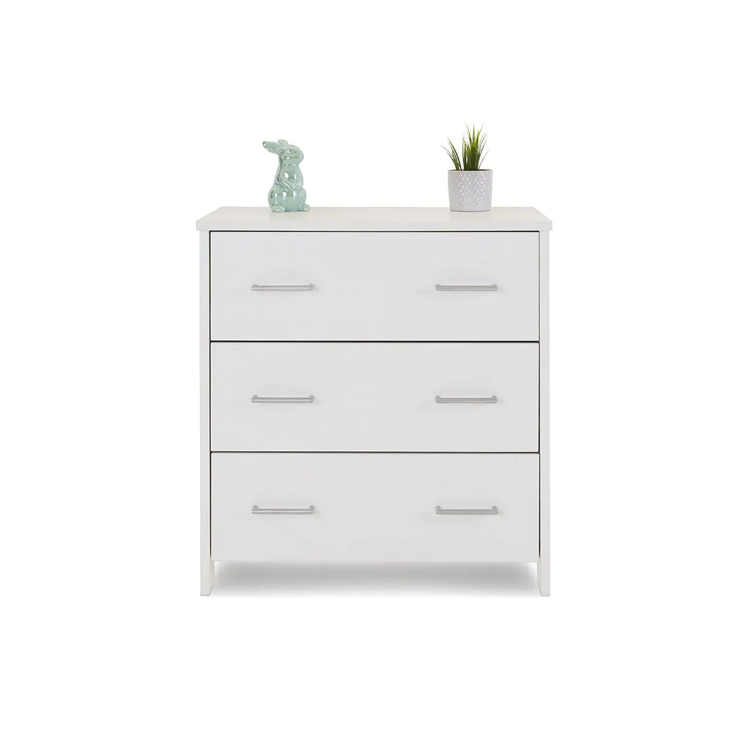 OBABY Nika Mini 2 Piece Room Set & Underdrawer - White Wash
