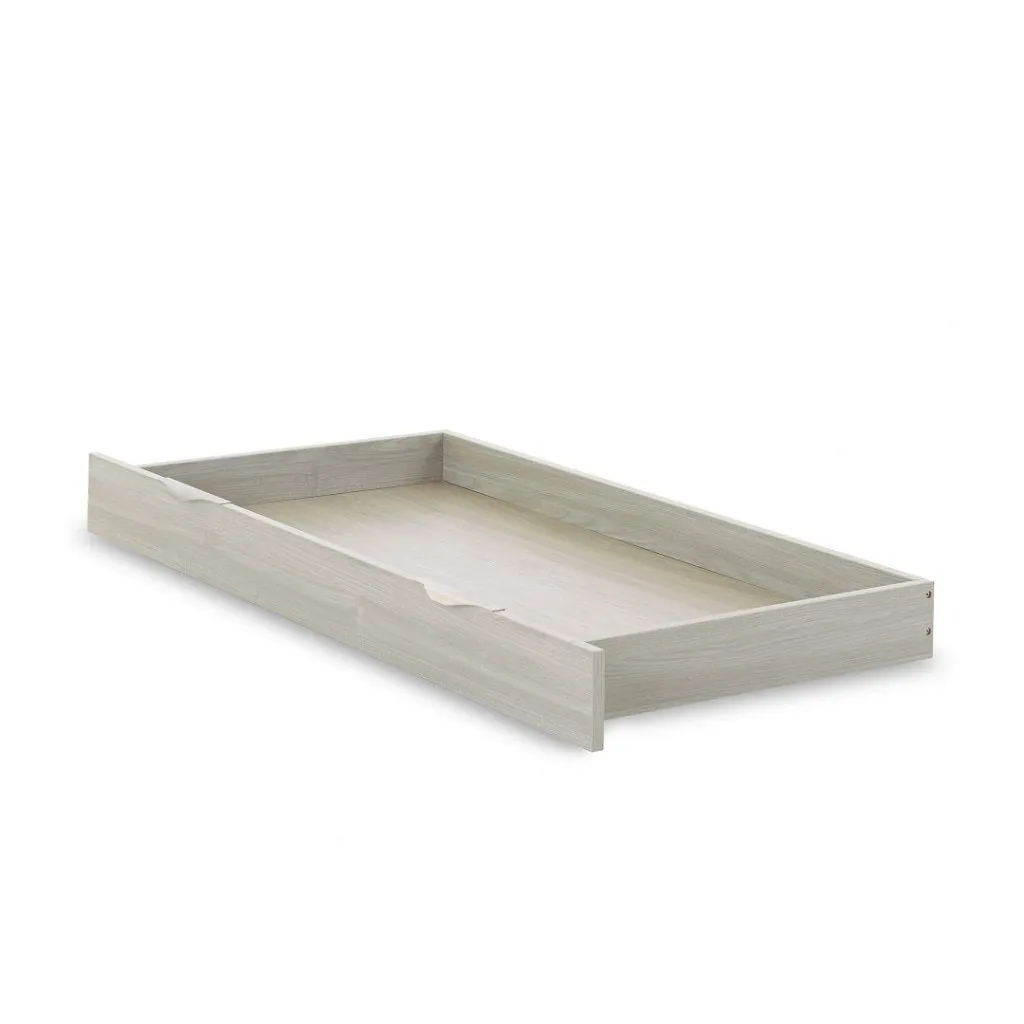 OBABY Nika Mini Cot Bed & Underdrawer - Grey Wash