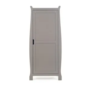 OBABY Stamford Sleigh Single Wardrobe - Taupe Grey