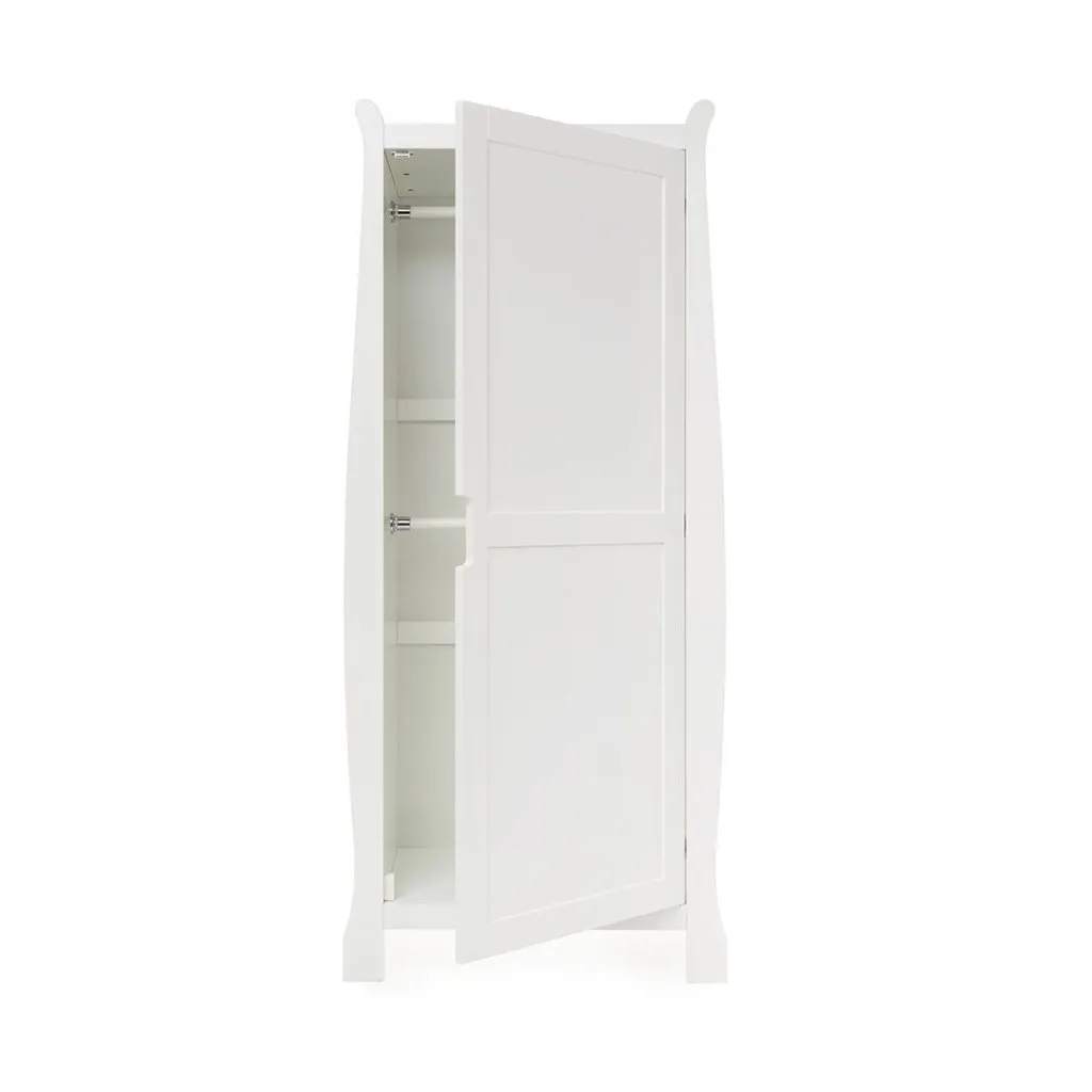 OBABY Stamford Sleigh Single Wardrobe - White