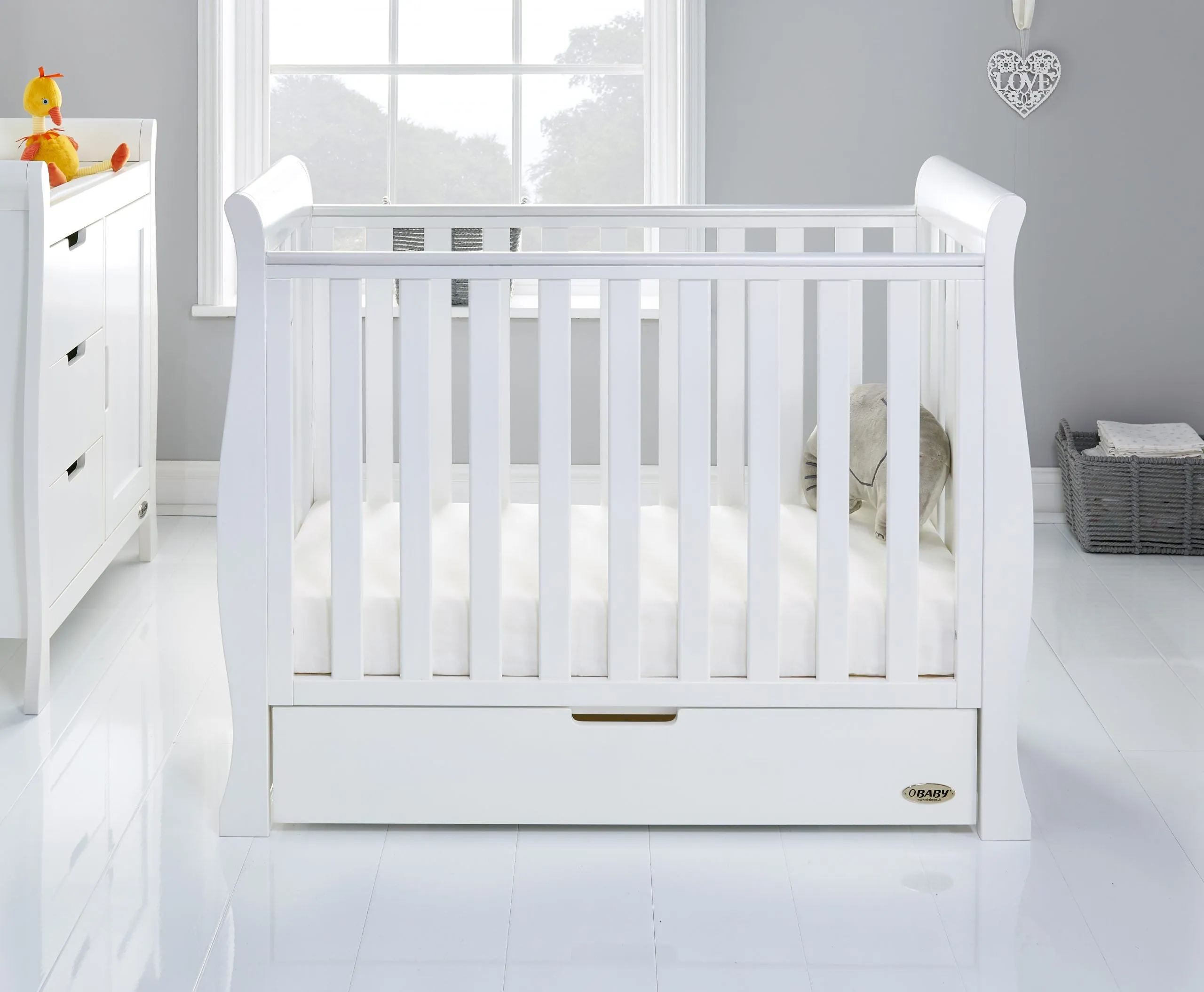 Obaby Stamford Space Saver 3 Piece Room Set - White