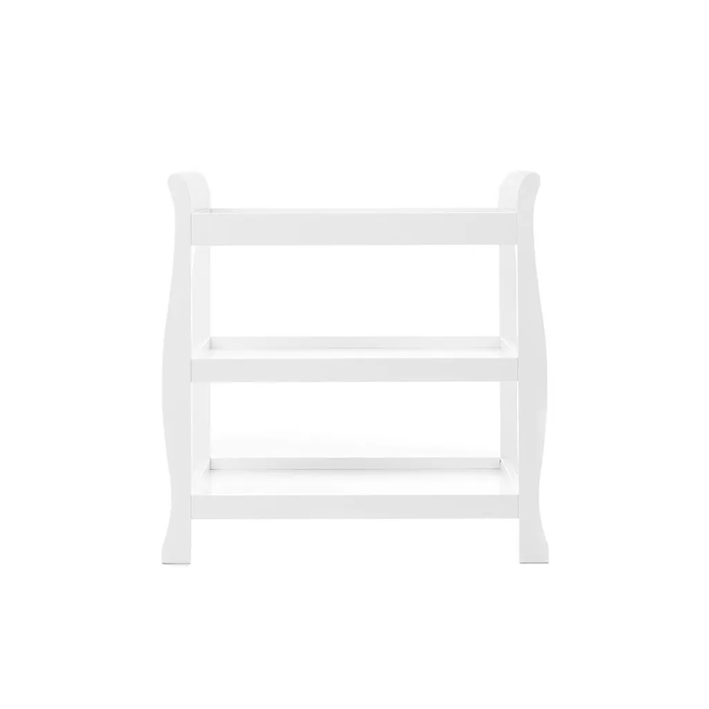 OBABY Stamford Space Saver Sleigh 3 Piece Room Set - White