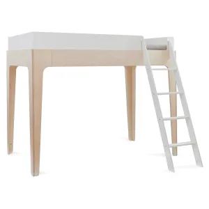 Oeuf Perch Twin Loft Bed (White/Birch) SPECIAL ORDER