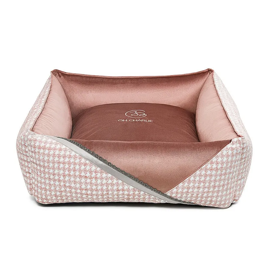 Oh Charlie Square Dog Bed Glamour Deluxe