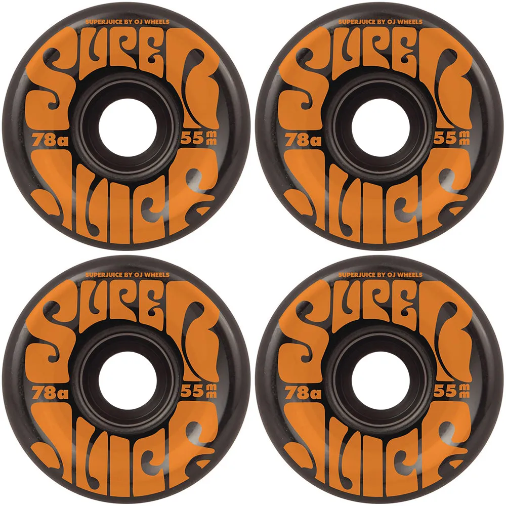 OJ Mini Super Juice 78A Black Wheels 55mm