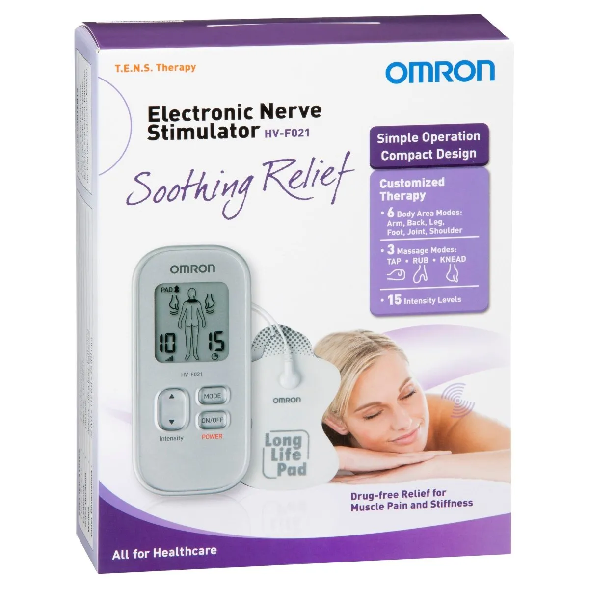 Omron HVF021 TENS Therapy Electronic Nerve Stimulator