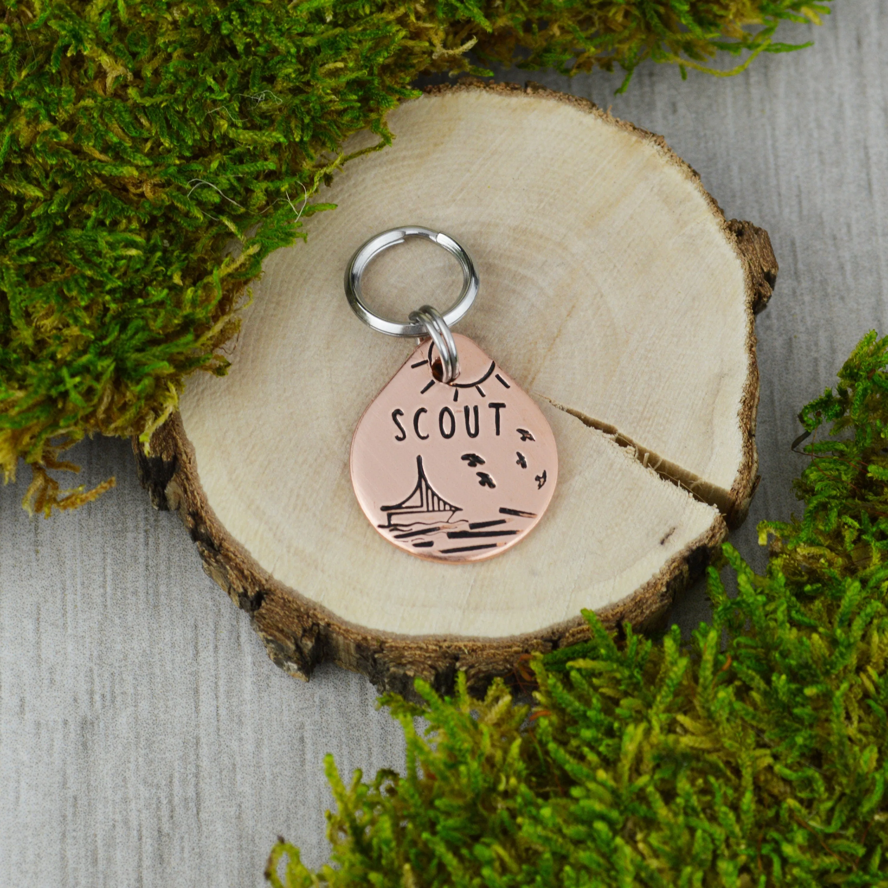 On The Water Mini Pet ID Tag