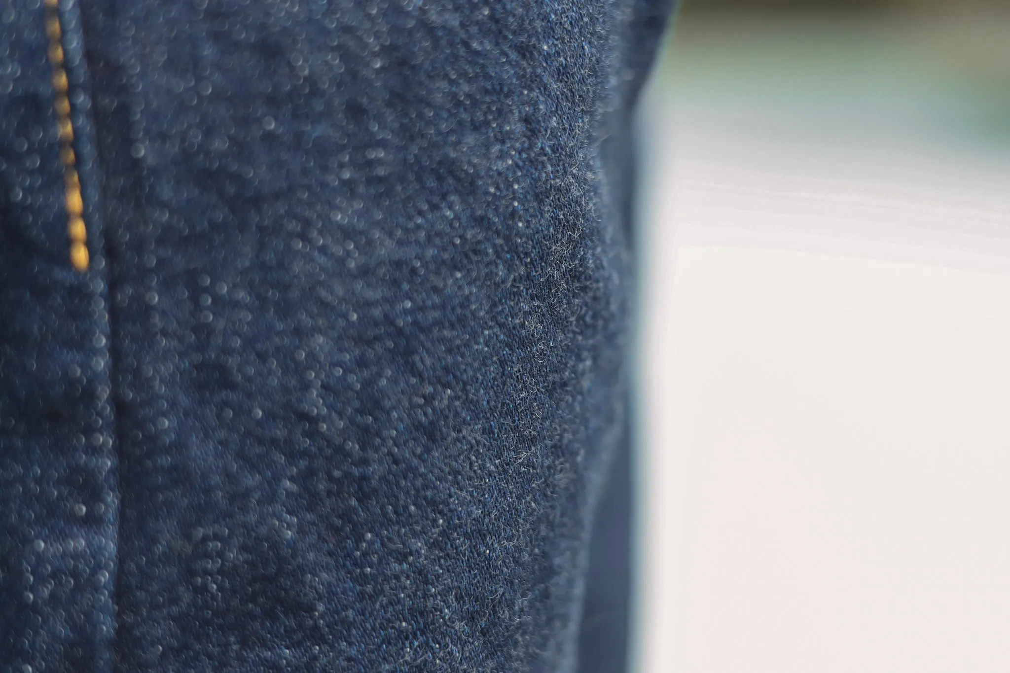 【ONI DENIM】122S Stretch Denim 15oz White x Beige 特製中高磅數彈性丹寧窄版錐形褲