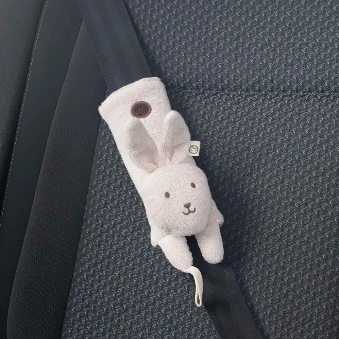 Organic Cotton Seat Belt Pad Rabbit