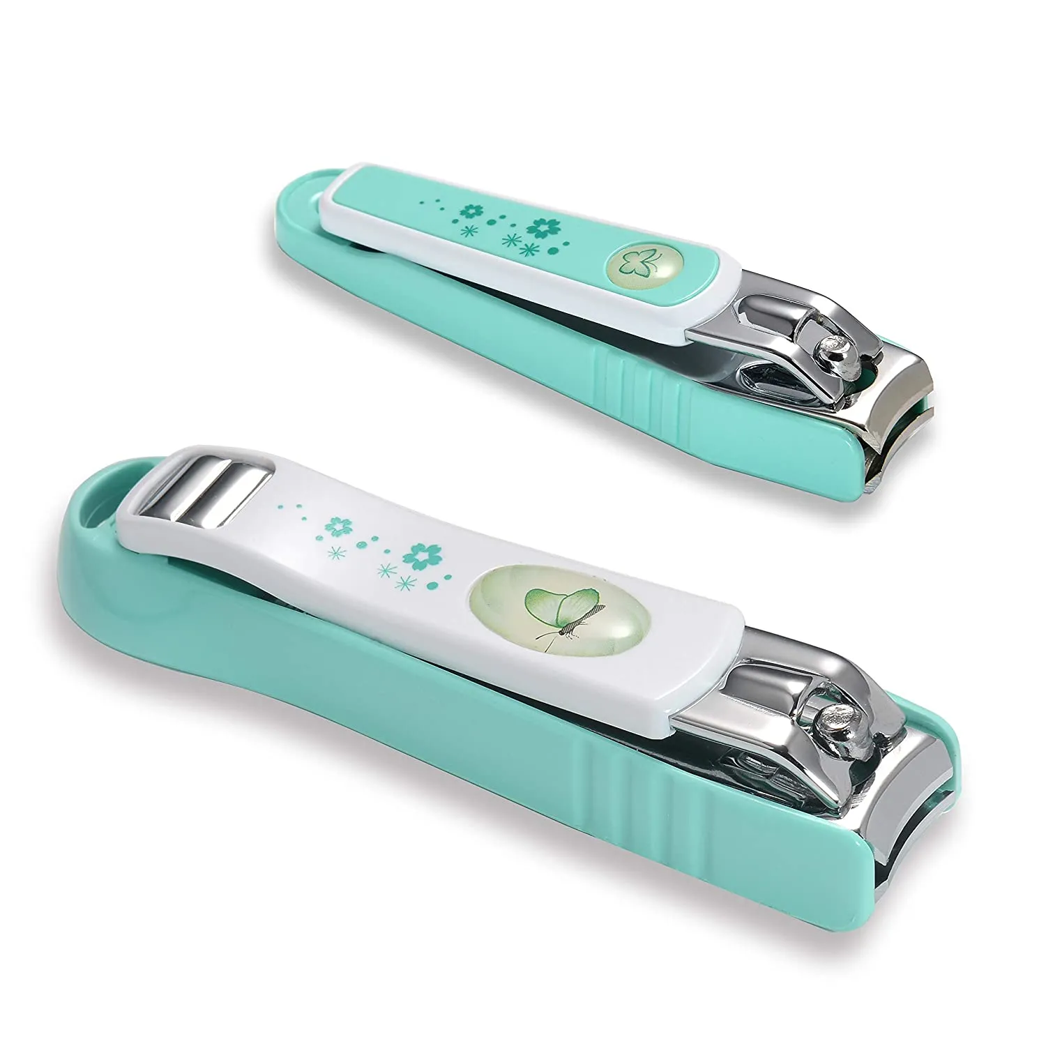 PAFASON Nail Clipper Set with Nail Catcher & Nail File Super Sharp for Fingernail & Toenail Clippers for Men & Women