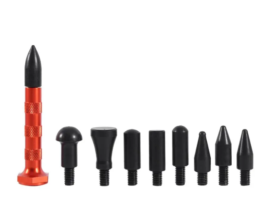 Paintless Dent Repair Kit 6 Rods   Hammer   Dent Repair Pen with attachments
