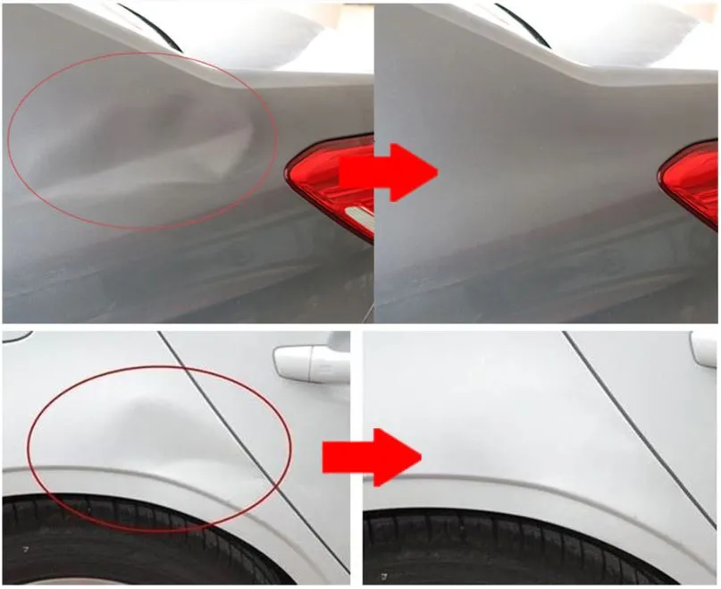 Paintless Dent Repair Kit 6 Rods   Hammer   Dent Repair Pen with attachments