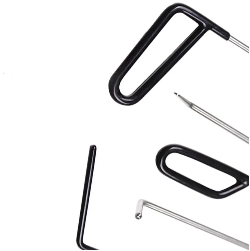 Paintless Dent Repair Kit 6 Rods   Hammer   Dent Repair Pen with attachments