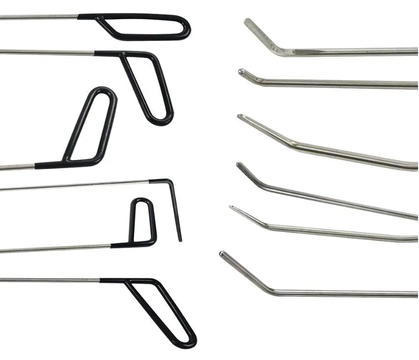 Paintless Dent Repair Kit 6 Rods   Hammer   Dent Repair Pen with attachments