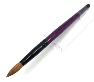 Pana Finest Kolinsky100% Pure Kolinsky Acrylic Nail Brushes (Round Shape Acrylic Handle) (Size # 8)