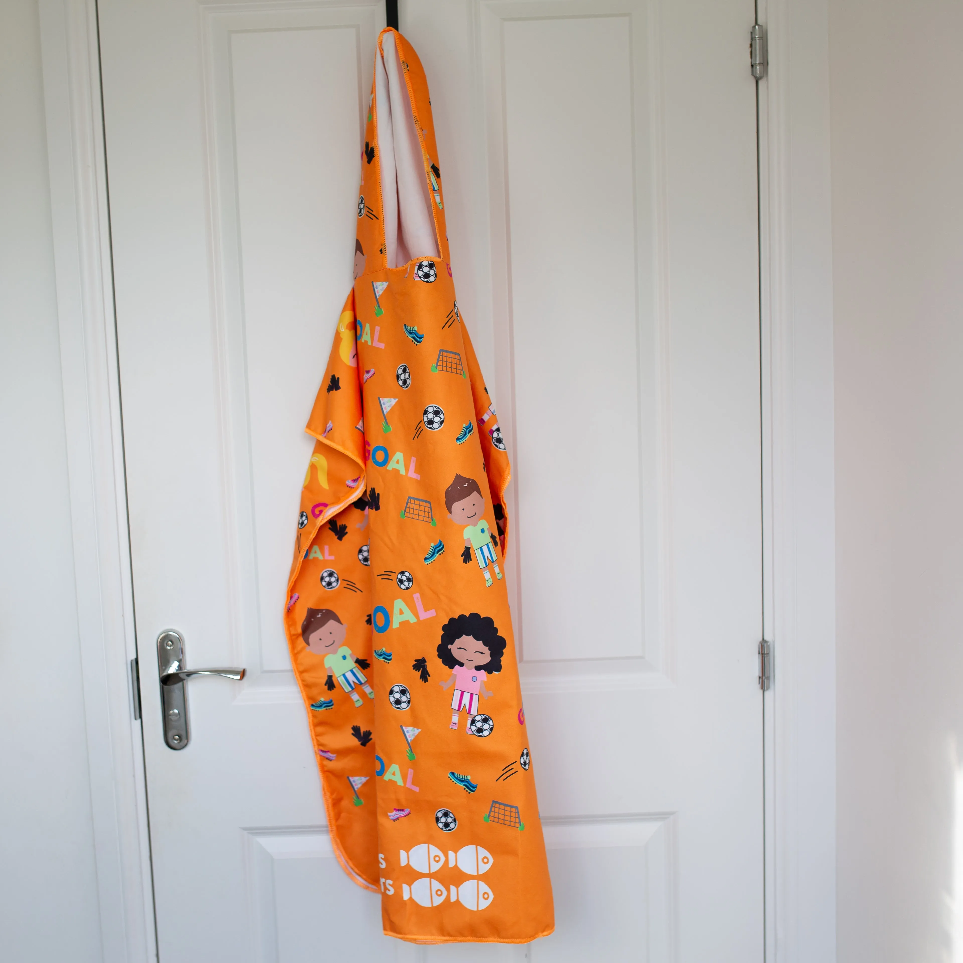 Patterned Kids Hooded Poncho Microfiber Towel 18 Months - 5 yrs / 5 -10 years