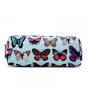 Pc-b - Miss Lulu Canvas Pencil Case Butterfly Beige