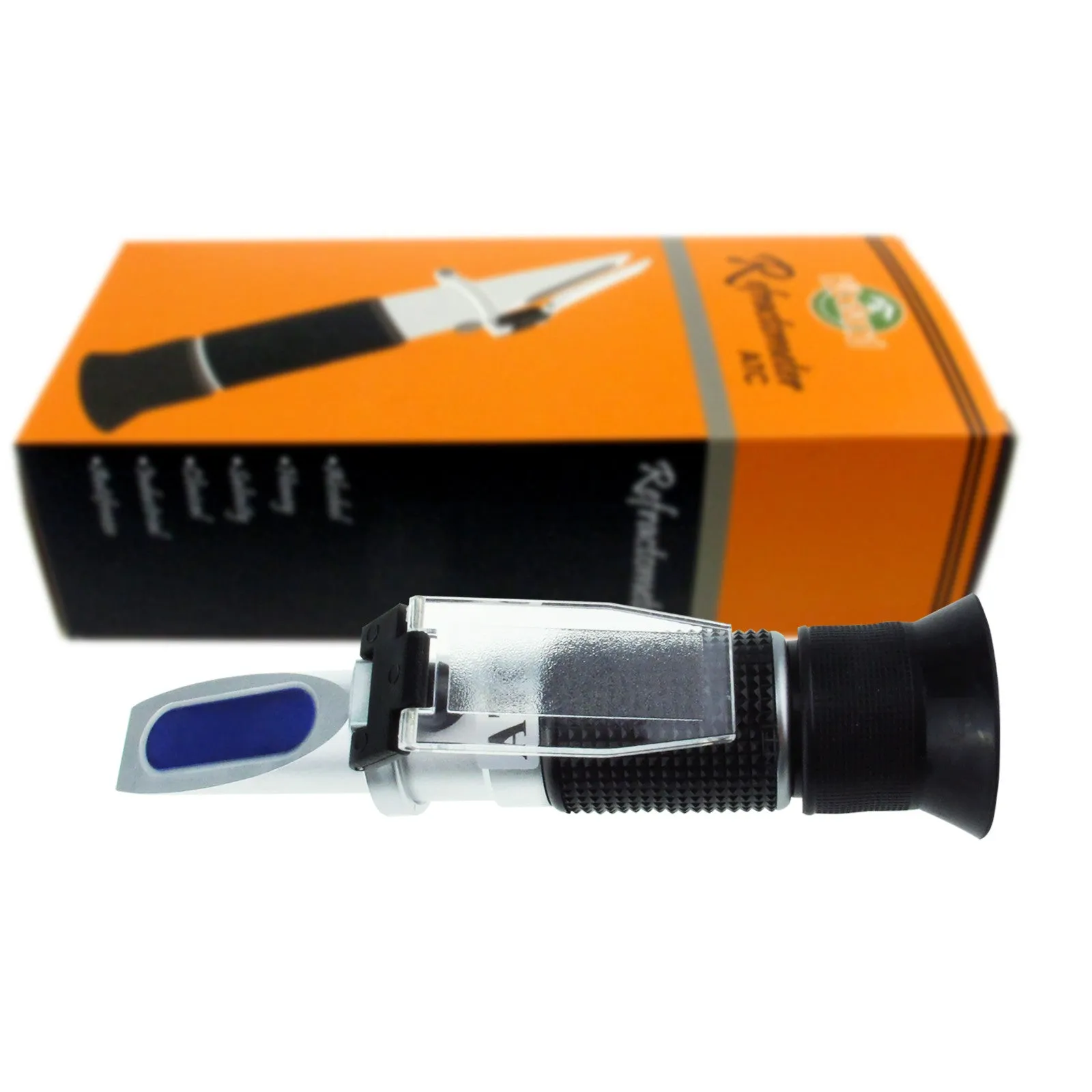 PD_18 Kibeland Handheld Battery Coolant Refractometer with ATC, Refractometer for Car, Glycol Antifreeze Battery Fluid Refractometer with EXTRA Mini USB Light