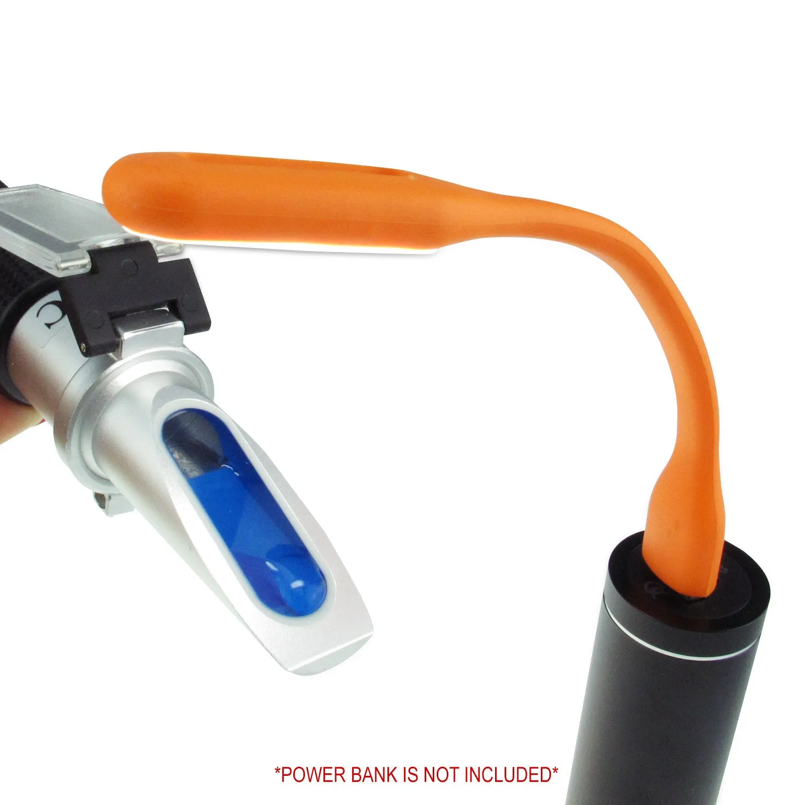 PD_19 Kibeland Handheld Refractometer ATC Battery Antifreeze Cleaning Fluid with EXTRA Mini USB Light, Refractometer for Car