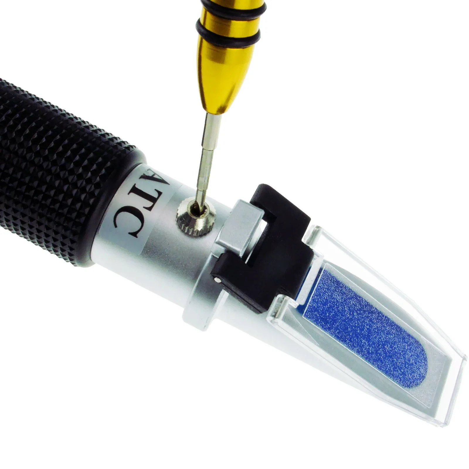 PD_20 Kibeland Alcohol Wine Refractometer with ATC, Dual Scale, 0~25% Alcohol, 0~40% Brix, Wine Making, Beer Making, Home Brewing, with EXTRA Mini USB Light