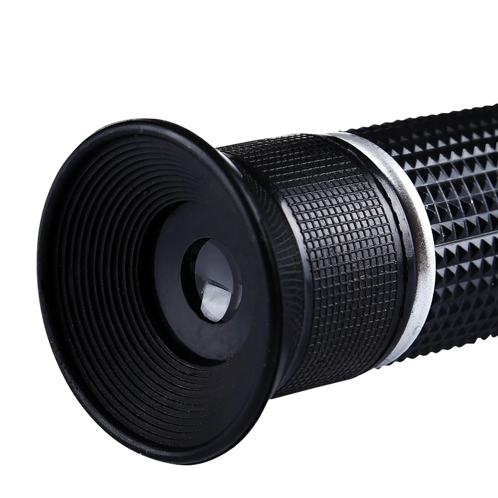 PD_25 Kibeland Handheld Brix Refractometer with ATC, Triple Scale, 0~32% Brix, Oechsle 0~140¢XOe, 0~27¢XKMW Babo, with EXTRA Mini USB Light