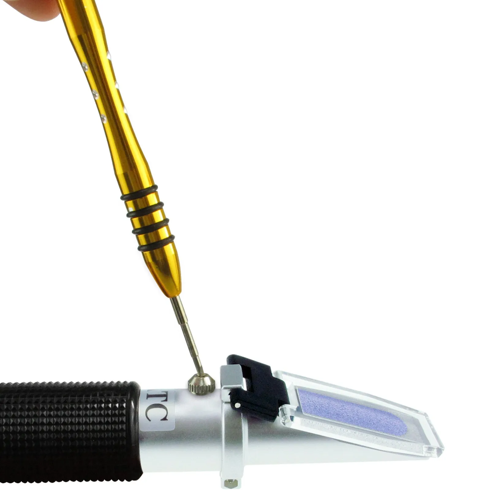 PD_31 Kibeland Handheld Brix Refractometer with ATC, Brix Scale 0~10%, low-concentrated sugar solutions, with EXTRA Mini USB Light