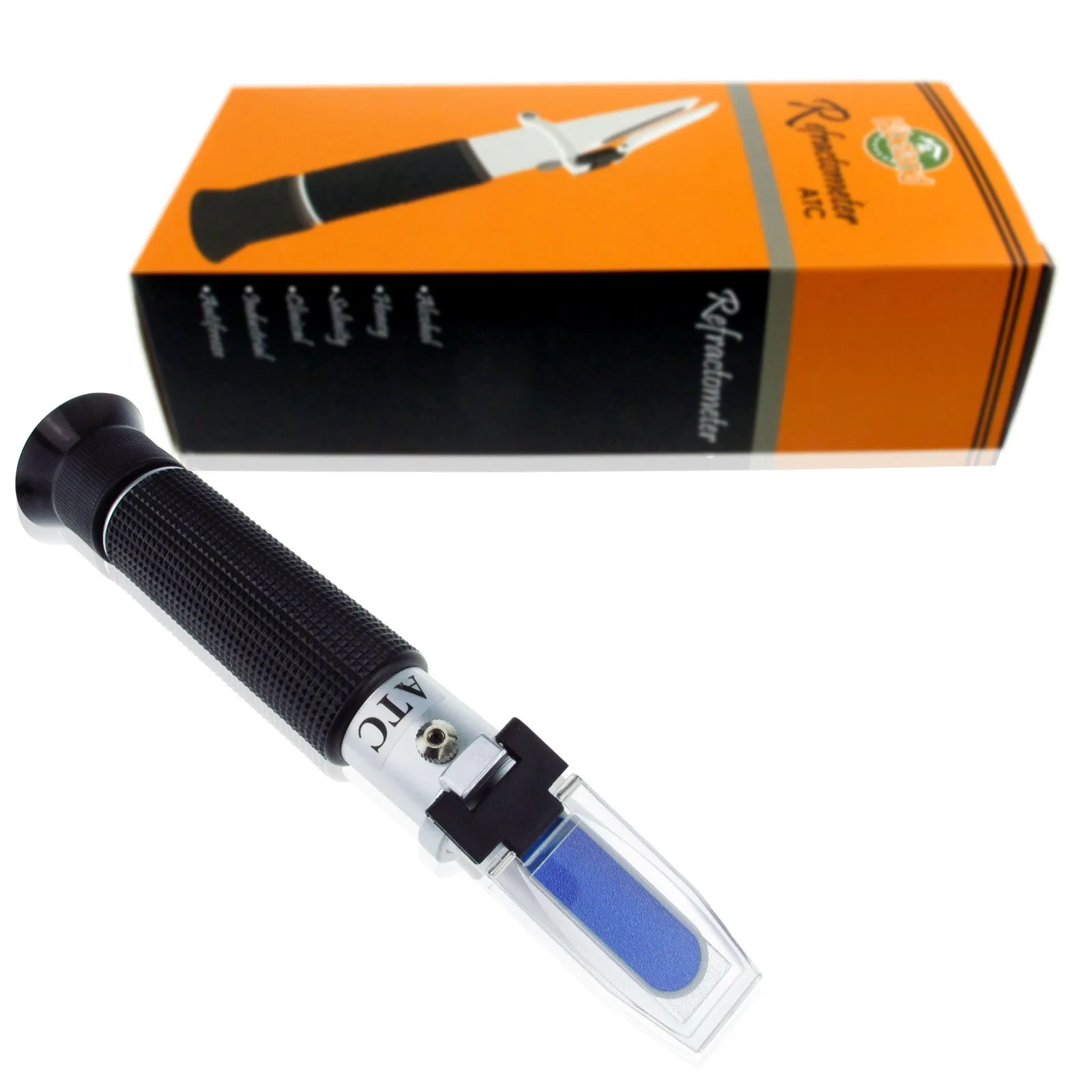 PD_31 Kibeland Handheld Brix Refractometer with ATC, Brix Scale 0~10%, low-concentrated sugar solutions, with EXTRA Mini USB Light