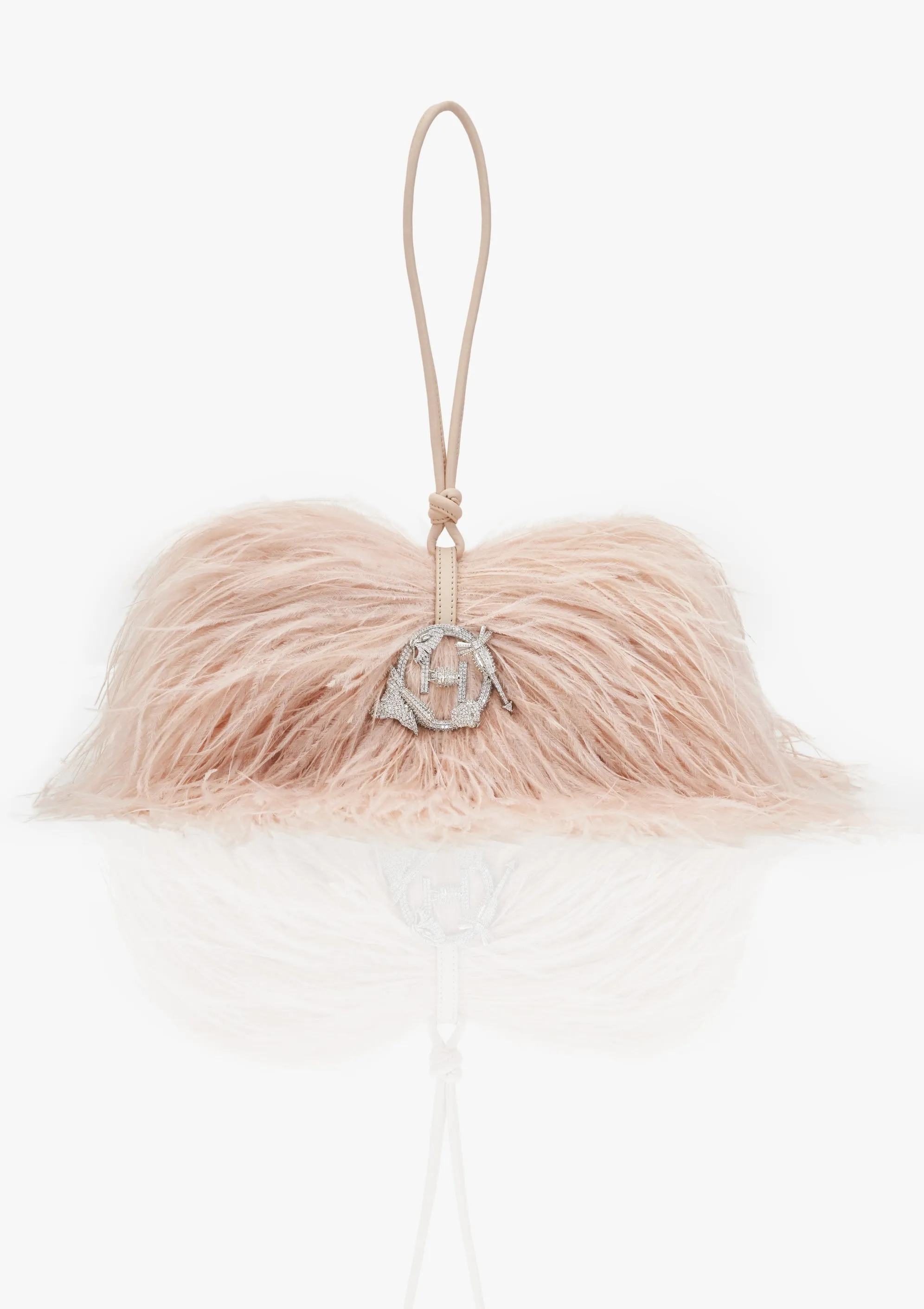 Pearl pink scarlet midi bag