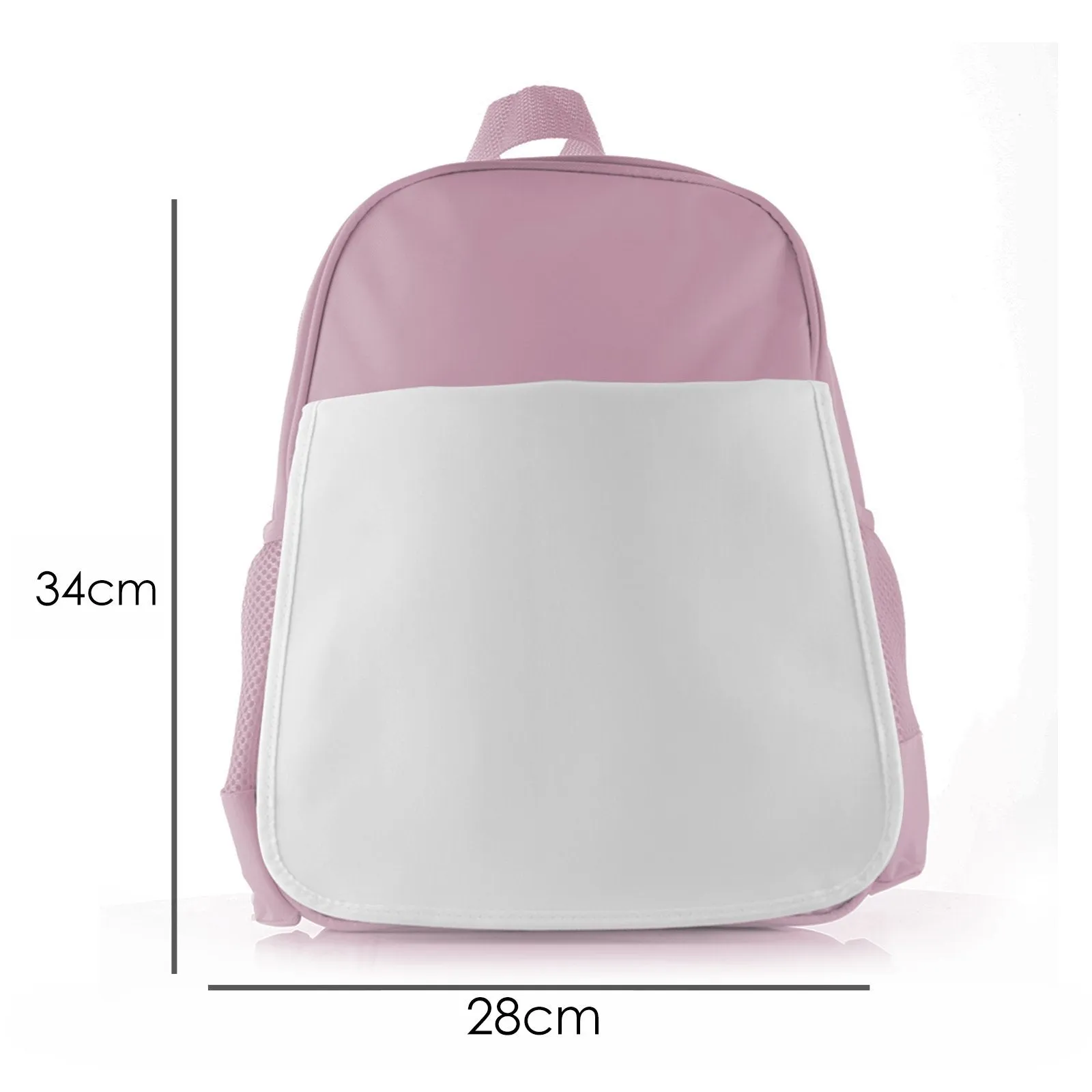 Personalised School Bag with Cute Text and Reindeer Green Leaf