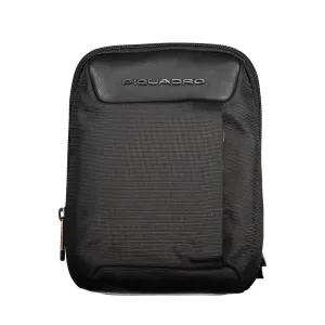 Piquadro Black Recycled Polyethylene Men Shoulder Bag
