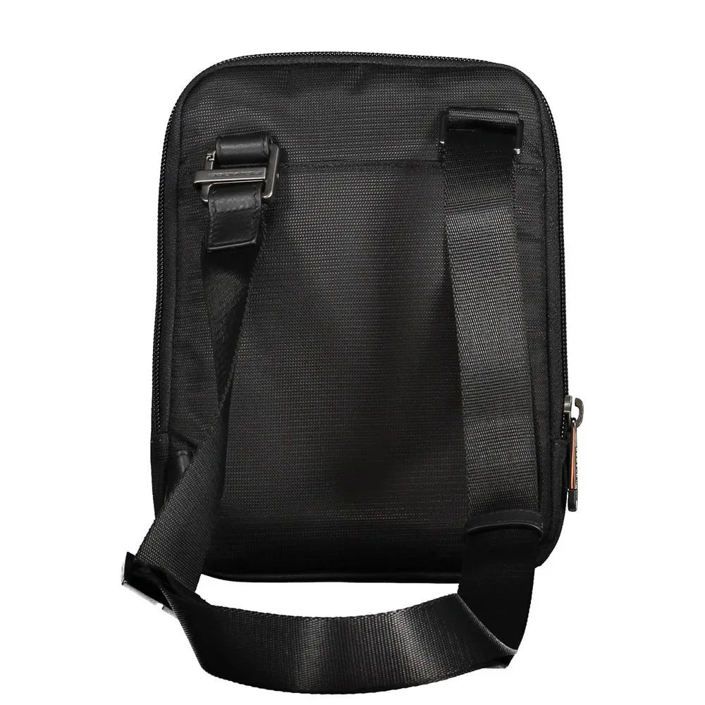 Piquadro Black Recycled Polyethylene Men Shoulder Bag