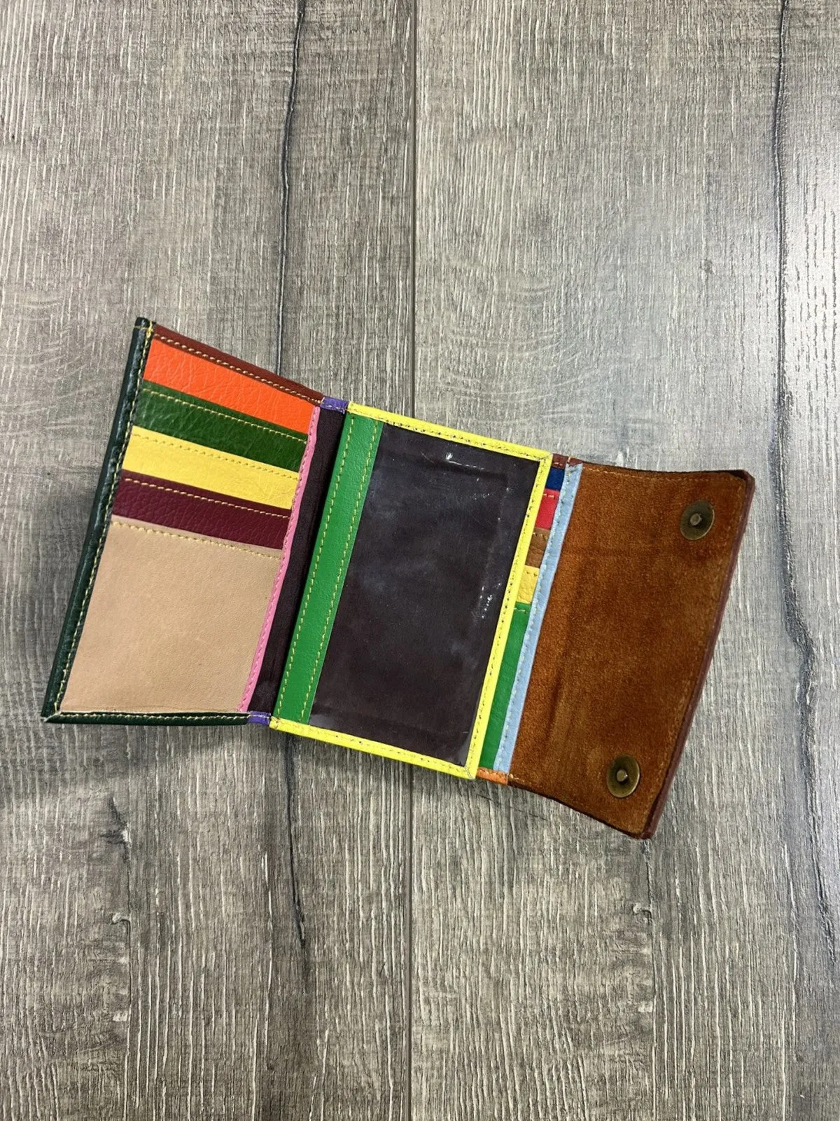 Plain & Fur Leather Purse
