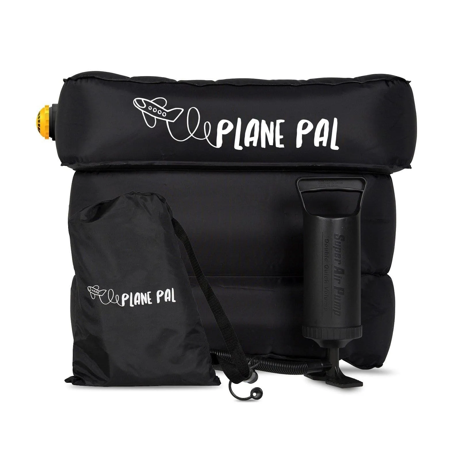 Plane Pal - The Airplane Seat Extender - Full Kit (With Pump)