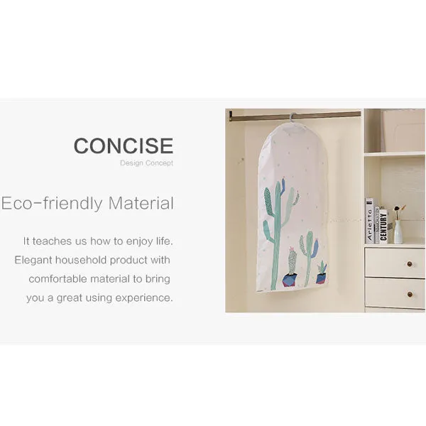 Plant Pattern Clothes Dust Cover Storage Bag