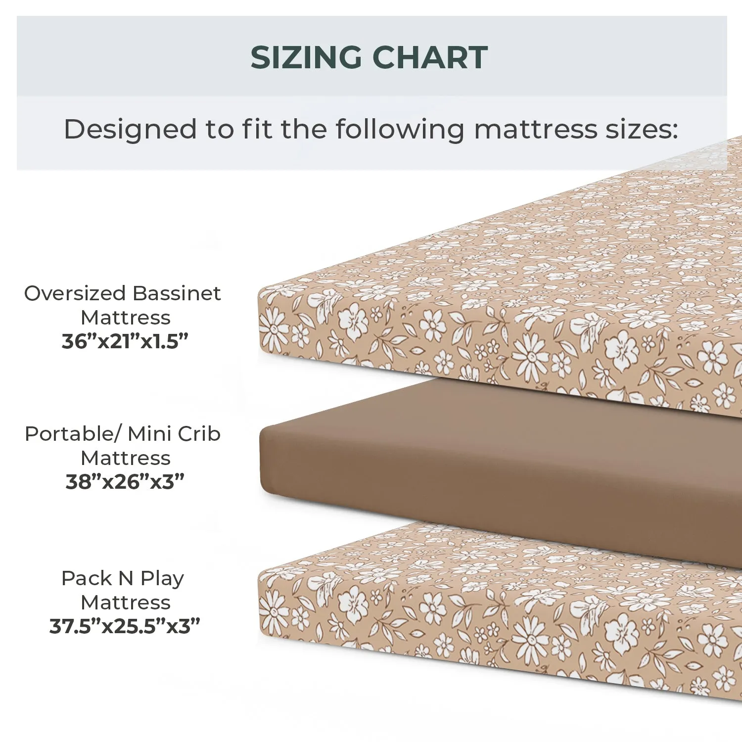 Playard / Mini Crib sheets - Meadow