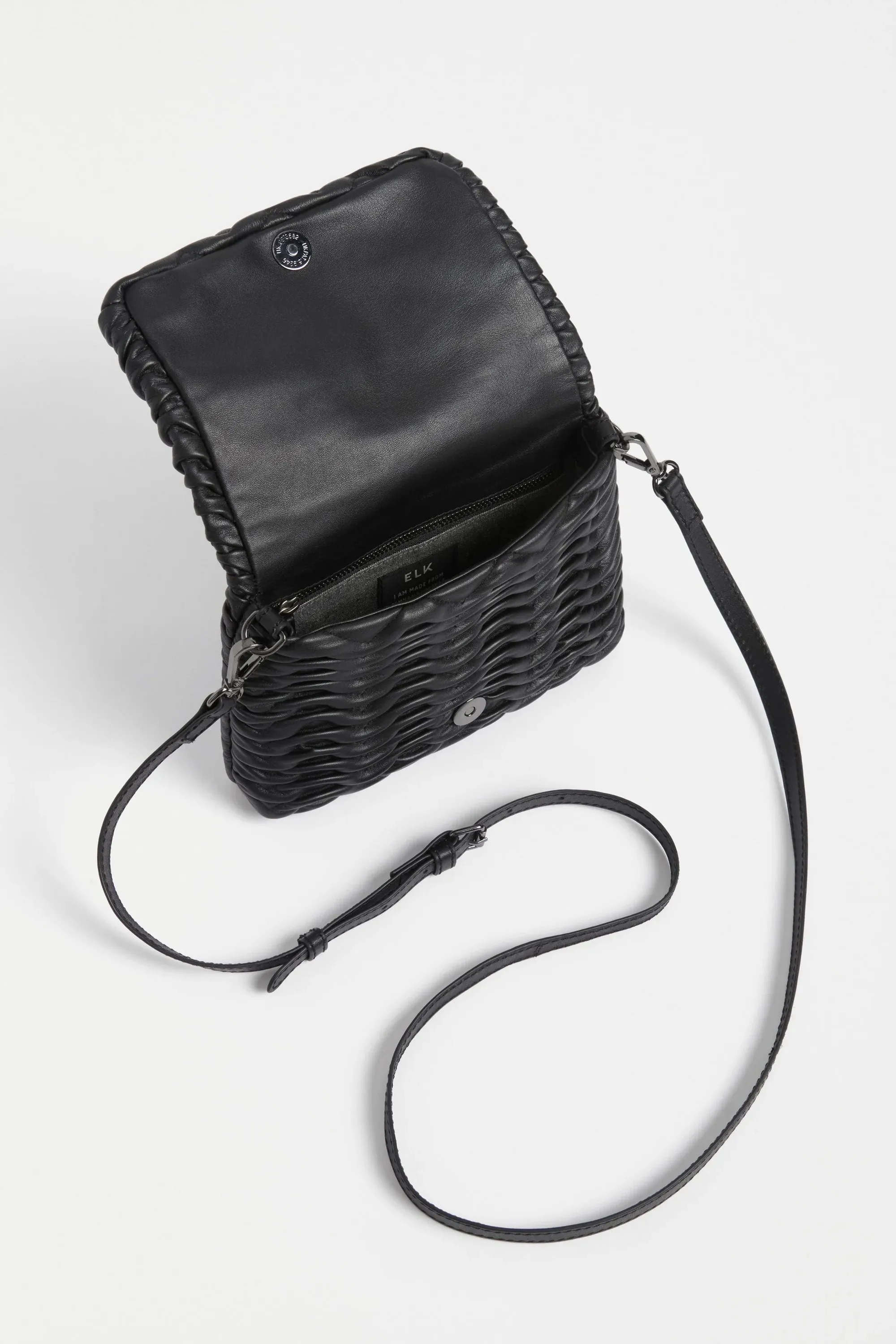 Plissi Crossbody - Black
