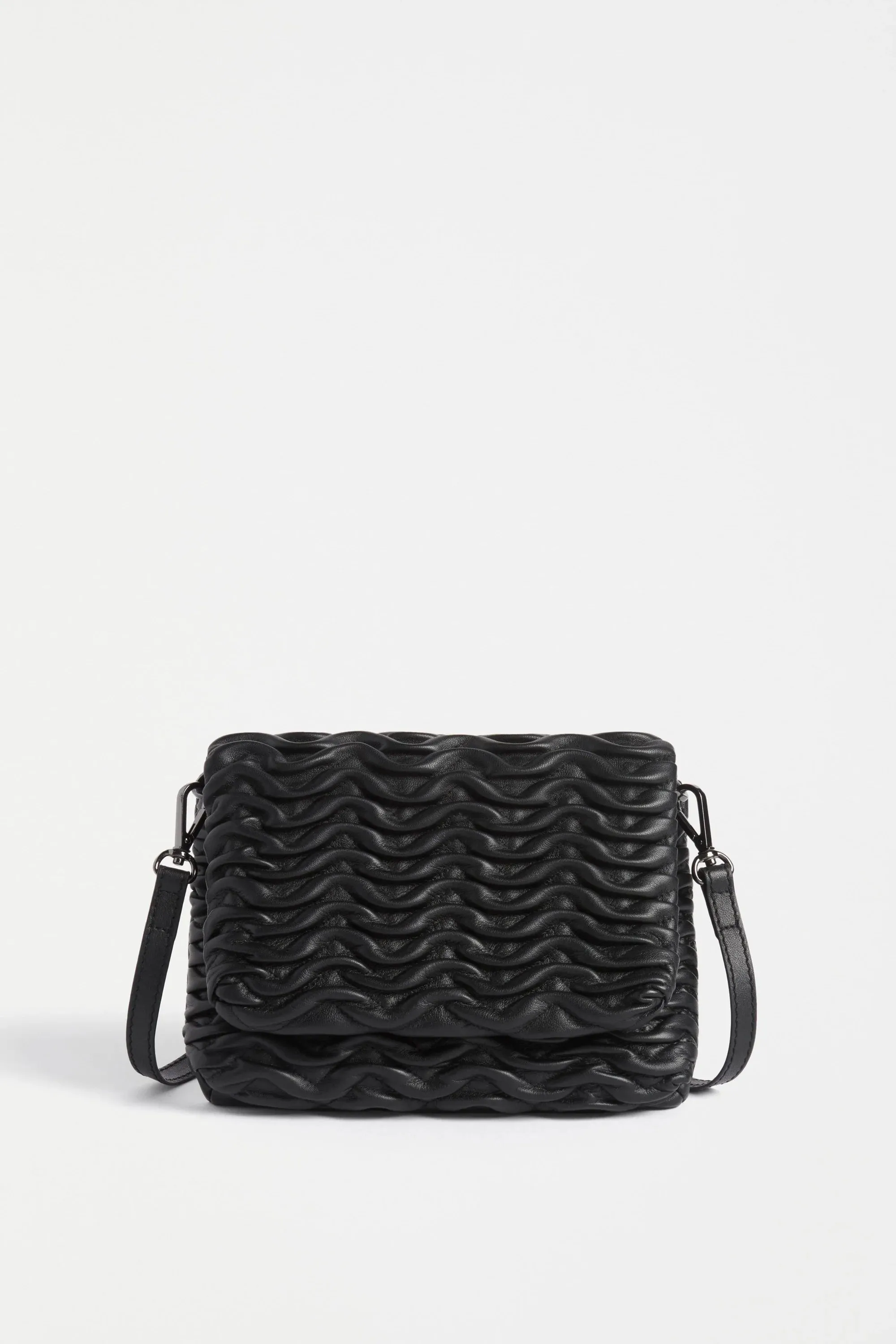 Plissi Crossbody - Black